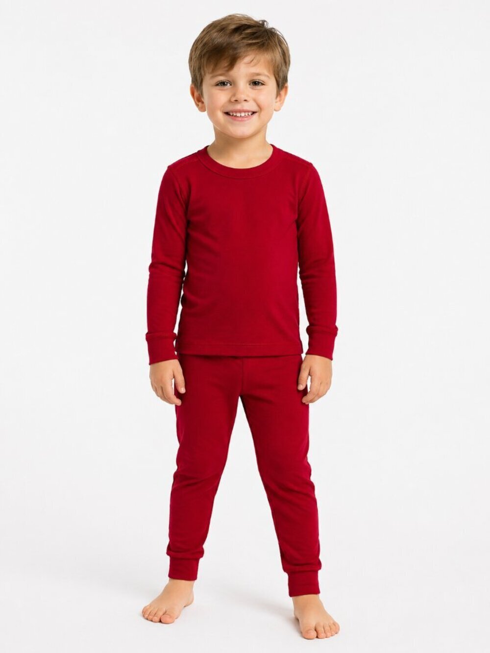 HANNA ANDERSSON Cotton 2 Pc Pajama PJ Set Red Kids Sz 5 (110)